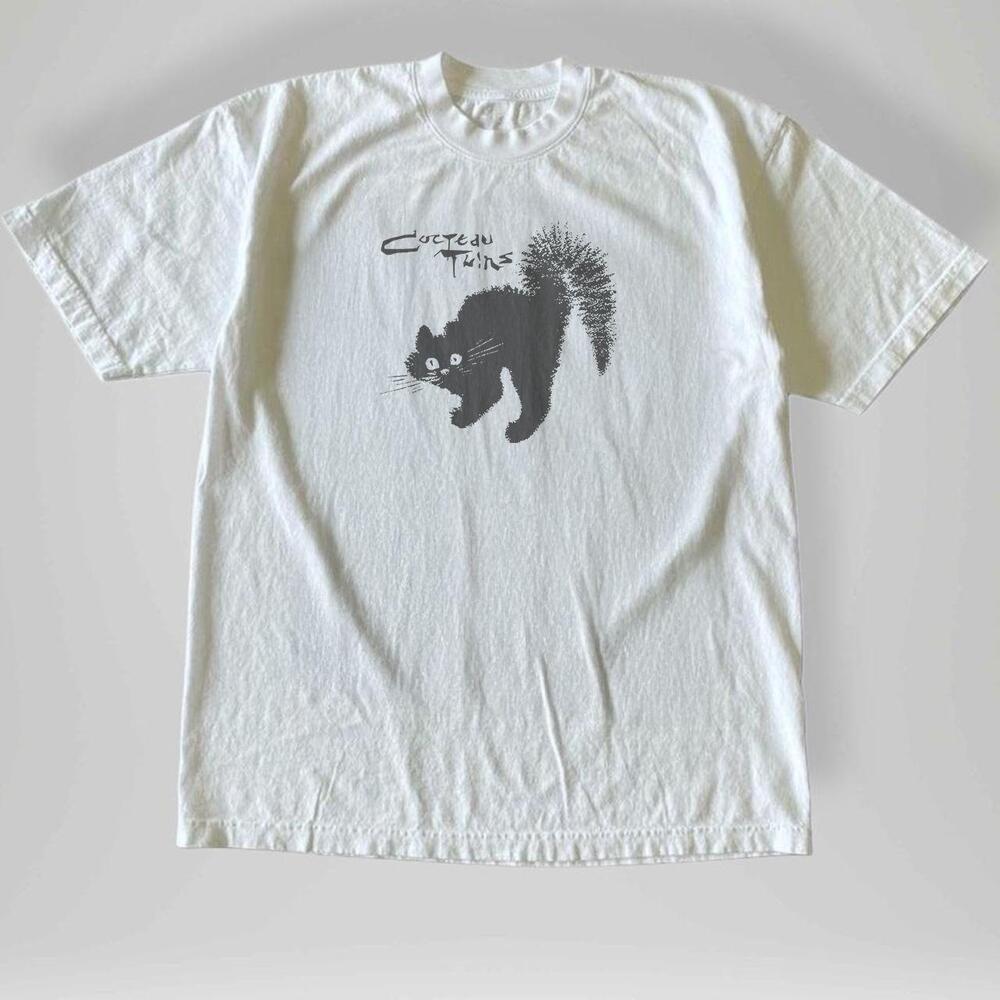Style Rare Cocteau Twins Funny Cat T-Shirt